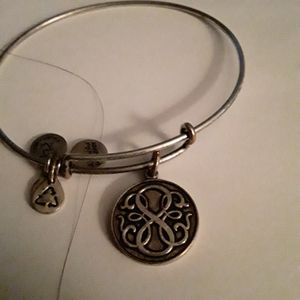 Alex and Ari Silver tone adjustable Brace with Swi